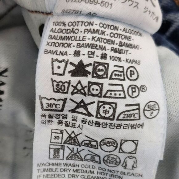 Levis Made & Crafted Jeans Womens 25 Blue Sticks Slim Fit Distressed Made Italy - Picture 6 of 14